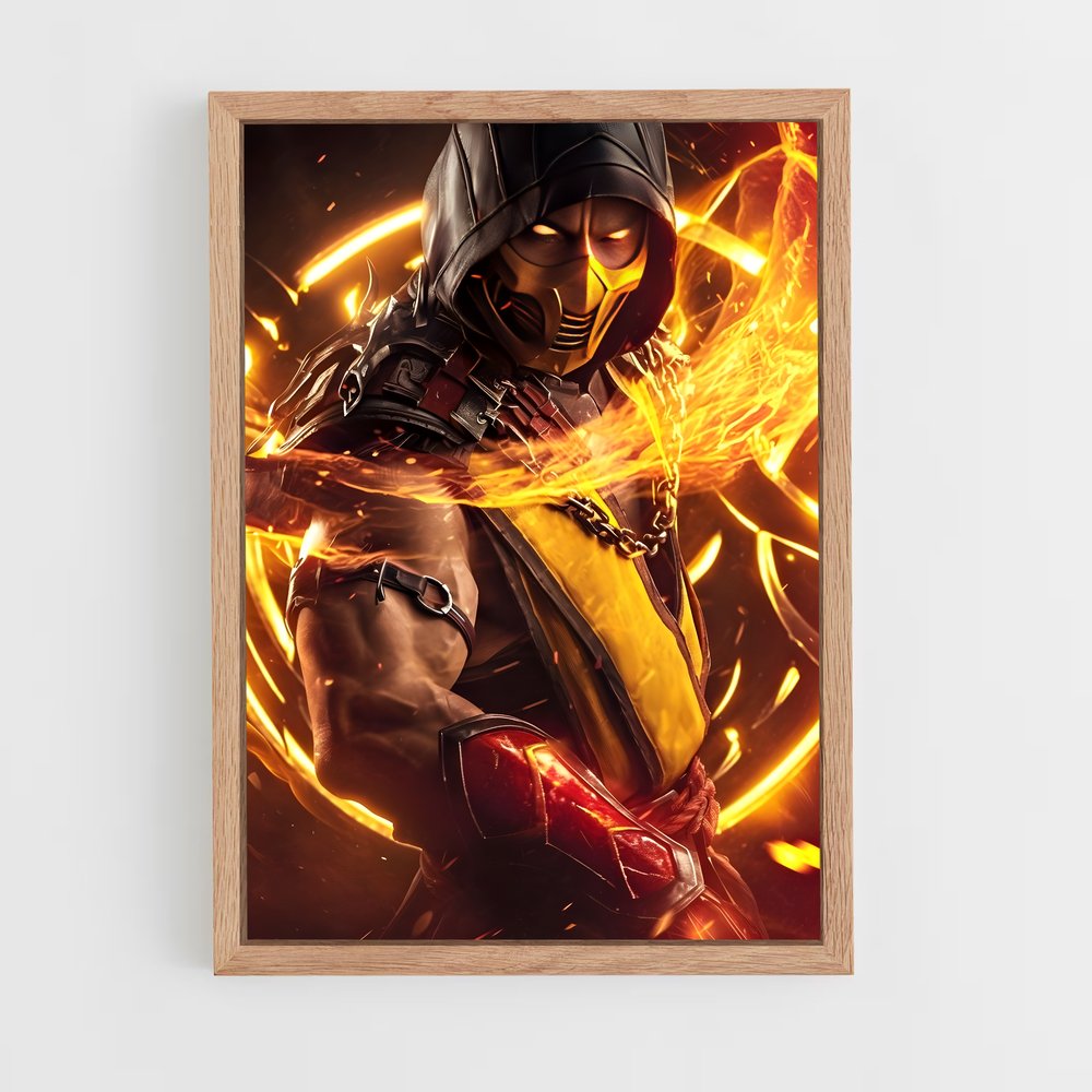 Poster Scorpion Fury – affiche Mortal kombat (vue 4)