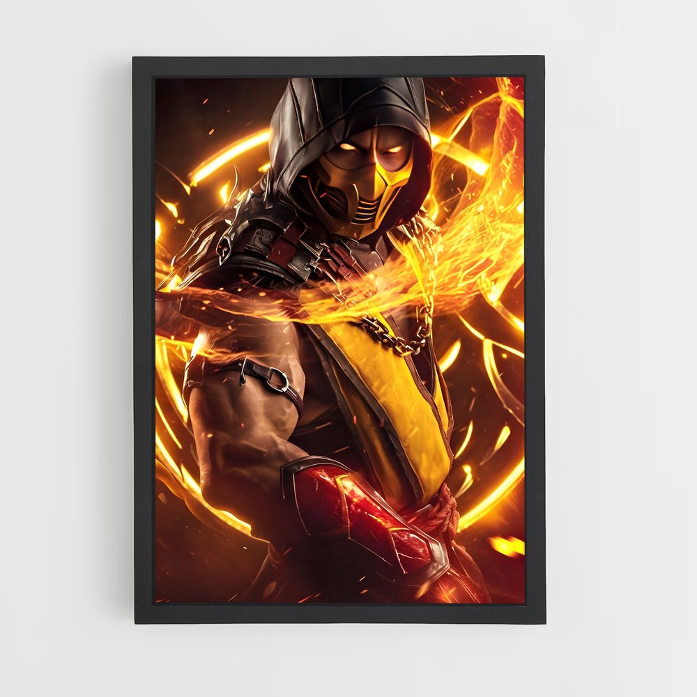 Poster Scorpion Fury – affiche Mortal kombat (vue 2)