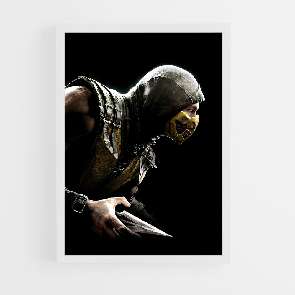 Poster Masque de Scorpion – affiche Mortal kombat (vue 3)