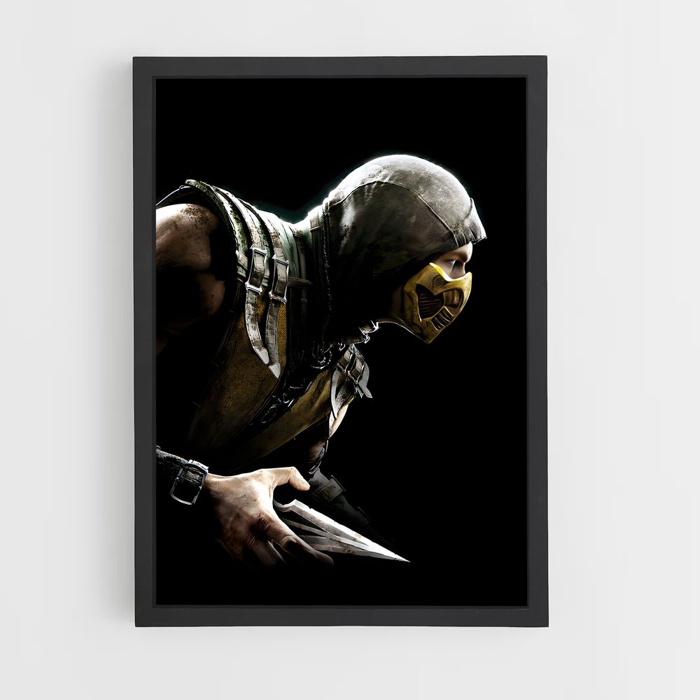 Poster Masque de Scorpion – affiche Mortal kombat (vue 2)