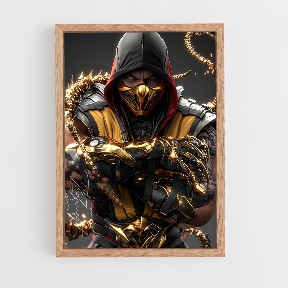 Poster Assassin au Scorpion – affiche Mortal kombat (vue 4)