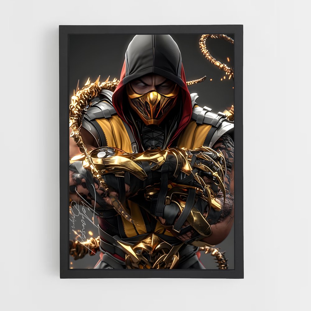 Poster Assassin au Scorpion – affiche Mortal kombat (vue 2)
