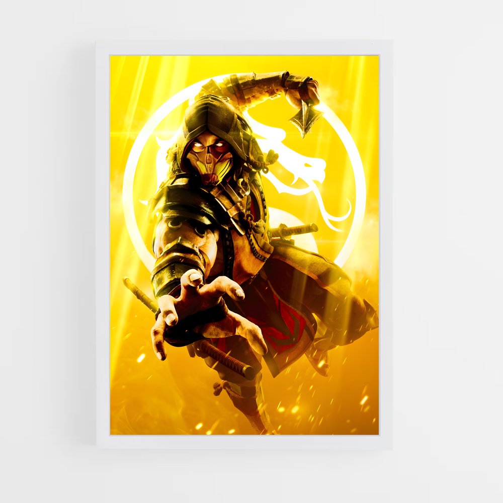 Poster Le Guerrier Jaune – affiche Mortal kombat (vue 3)