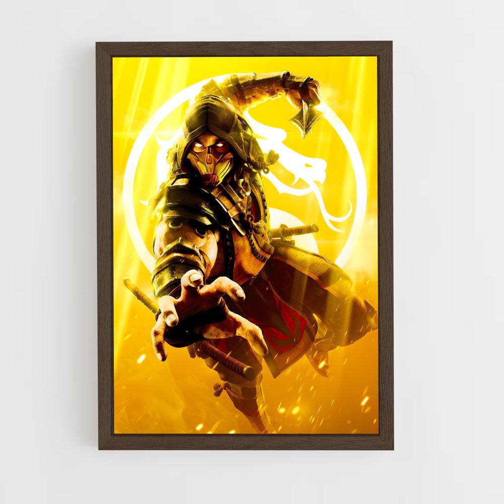 Poster Le Guerrier Jaune – affiche Mortal kombat (vue 5)