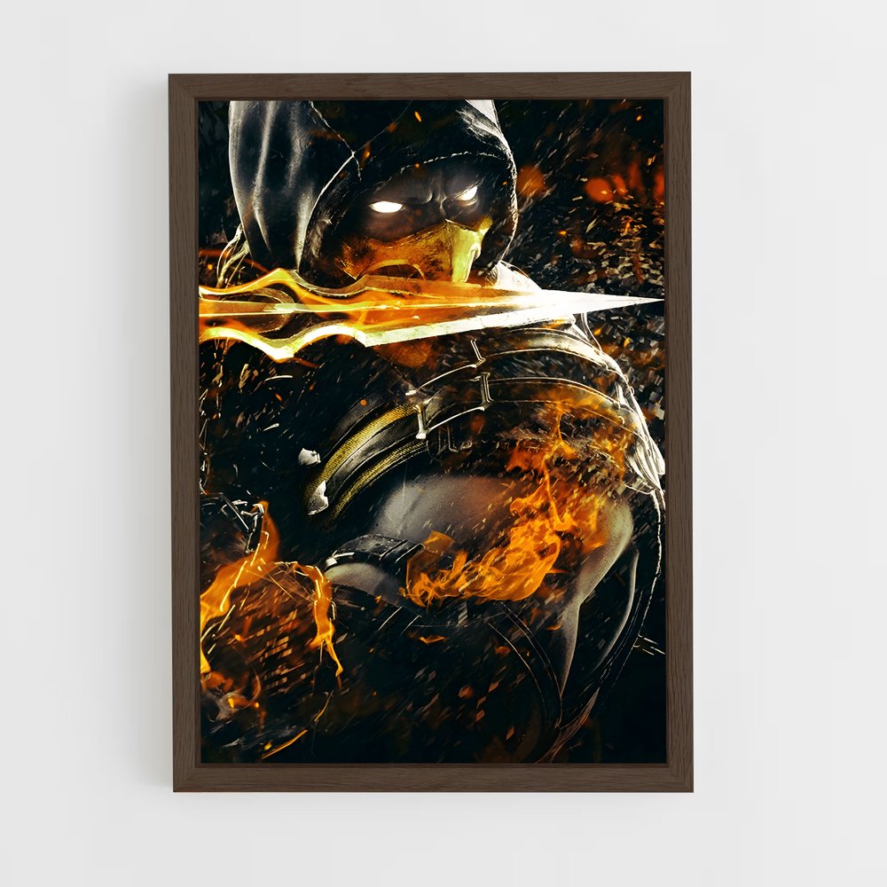 Poster Scorpion Flamboyant – affiche Mortal kombat (vue 5)