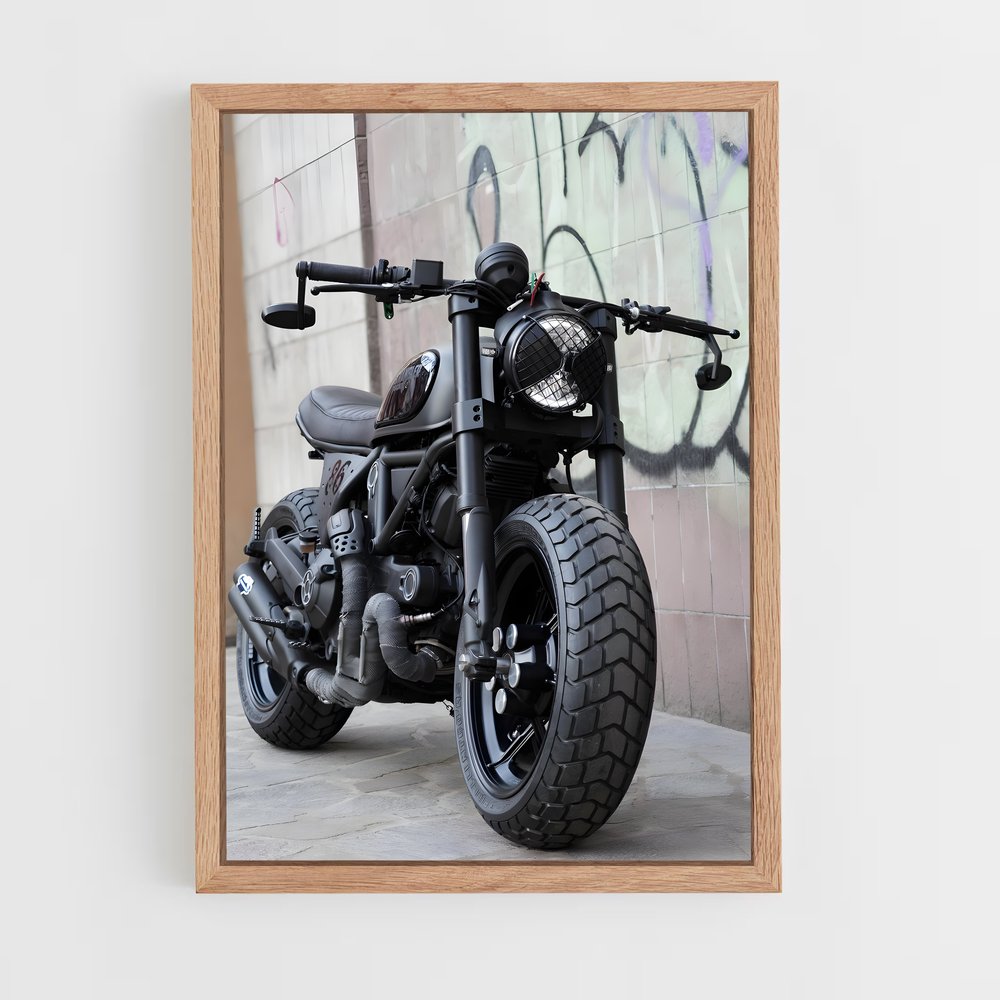 Poster Scrambler vibrant – affiche Ducati (vue 4)