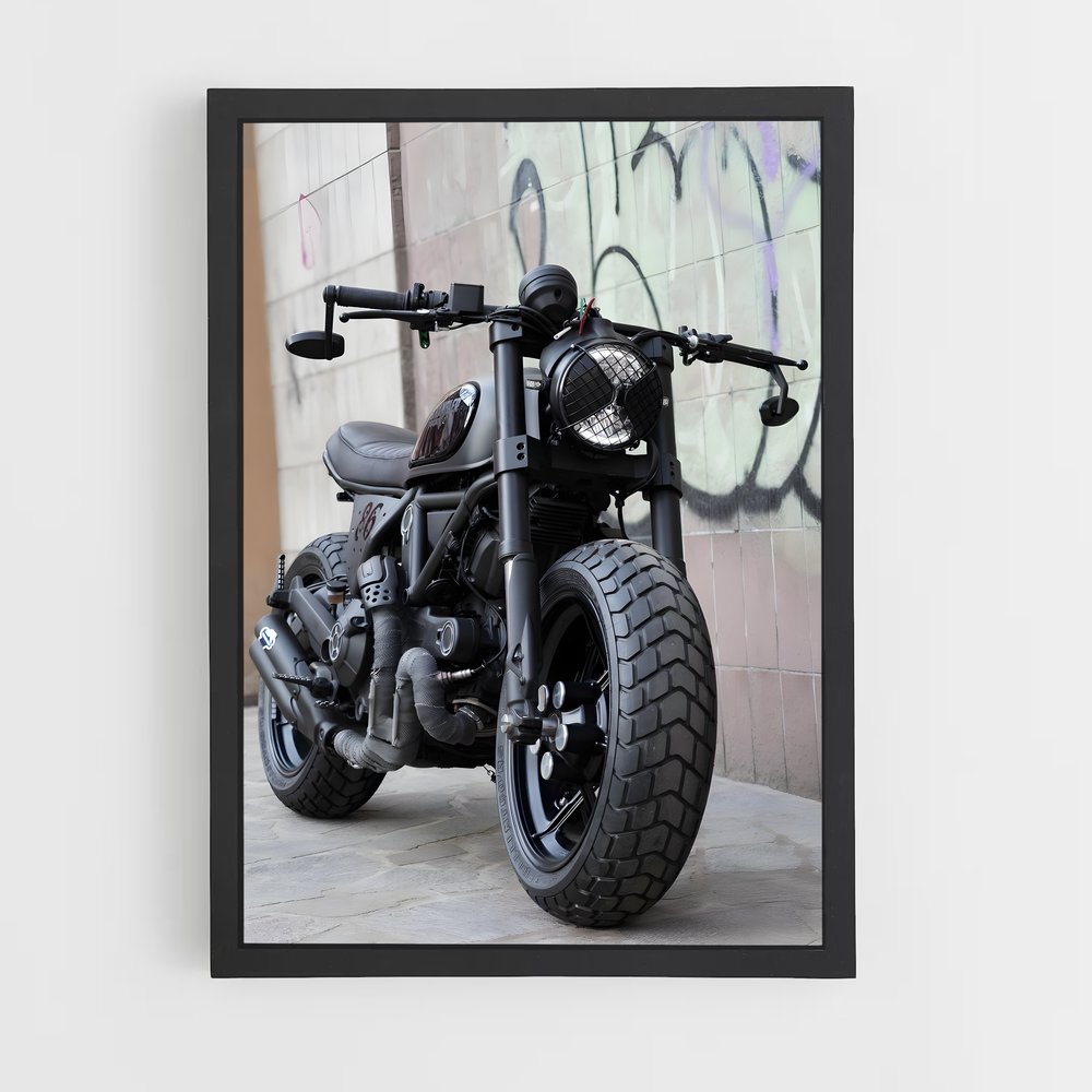 Poster Scrambler vibrant – affiche Ducati (vue 2)