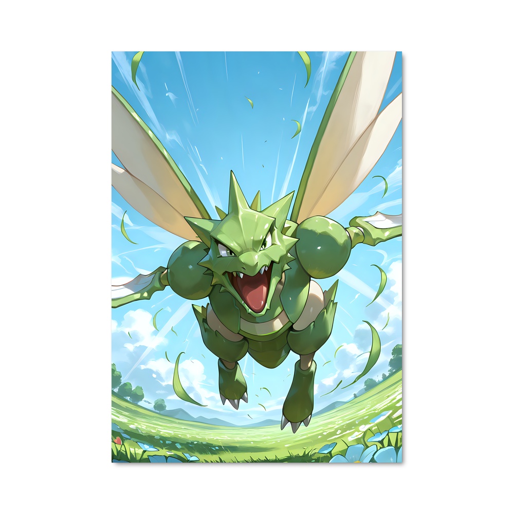 Poster Sourire de Scyther – affiche Pokemon