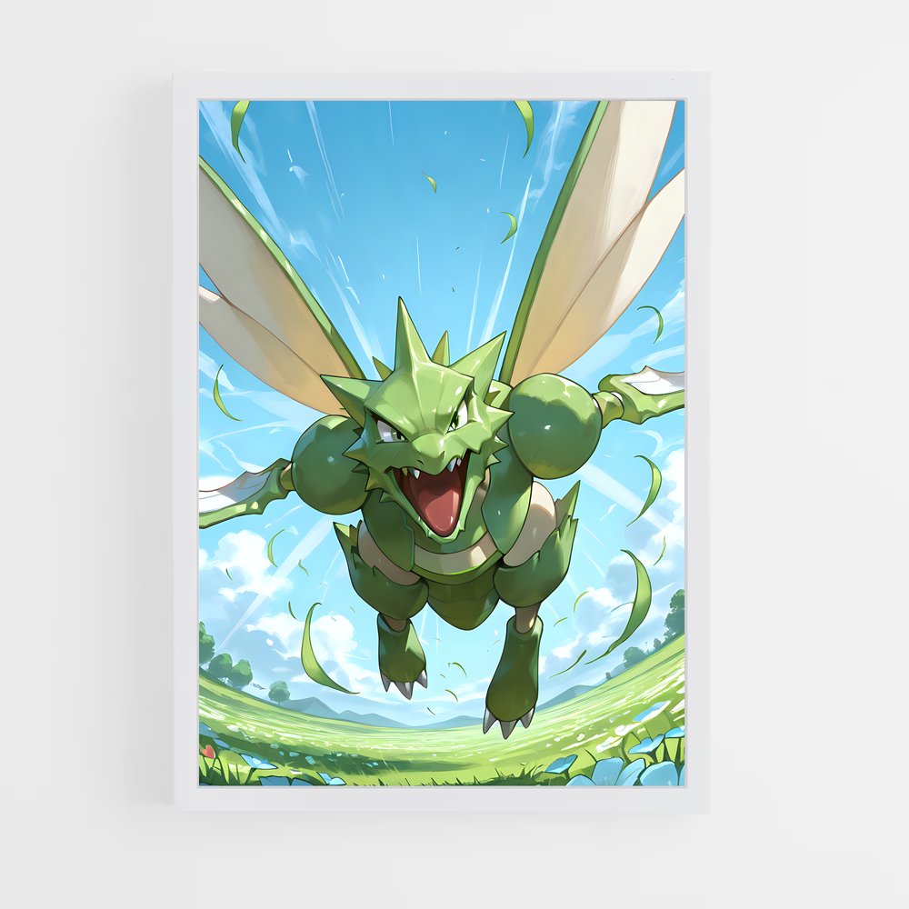 Poster Sourire de Scyther – affiche Pokemon (vue 3)