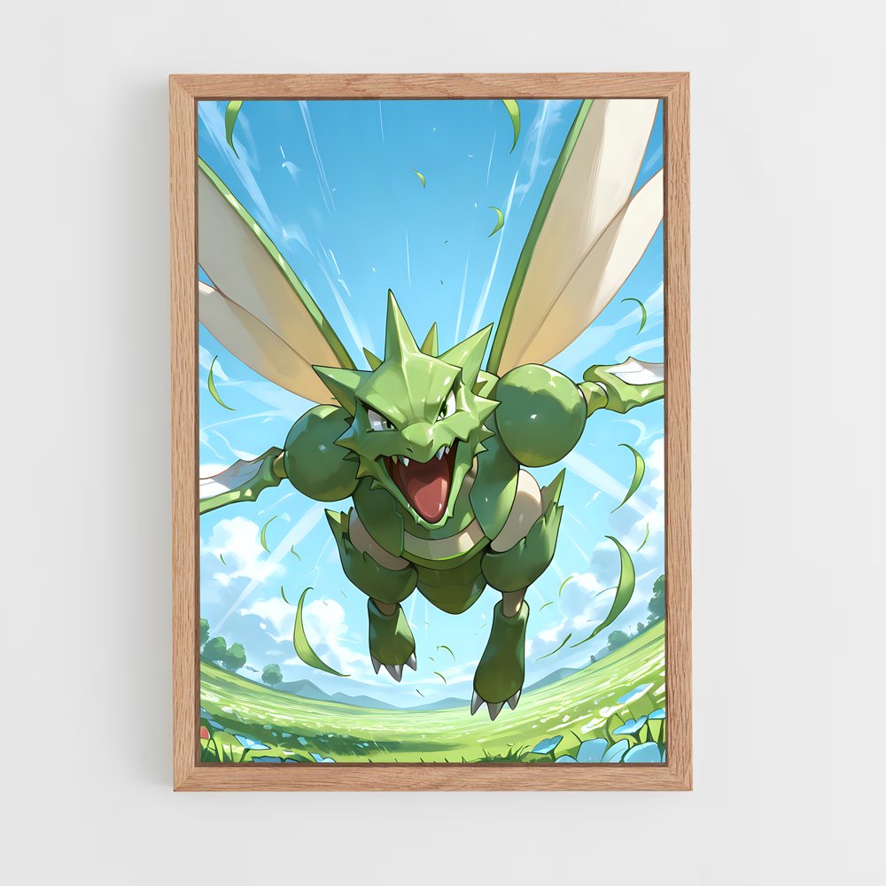 Poster Sourire de Scyther – affiche Pokemon (vue 4)