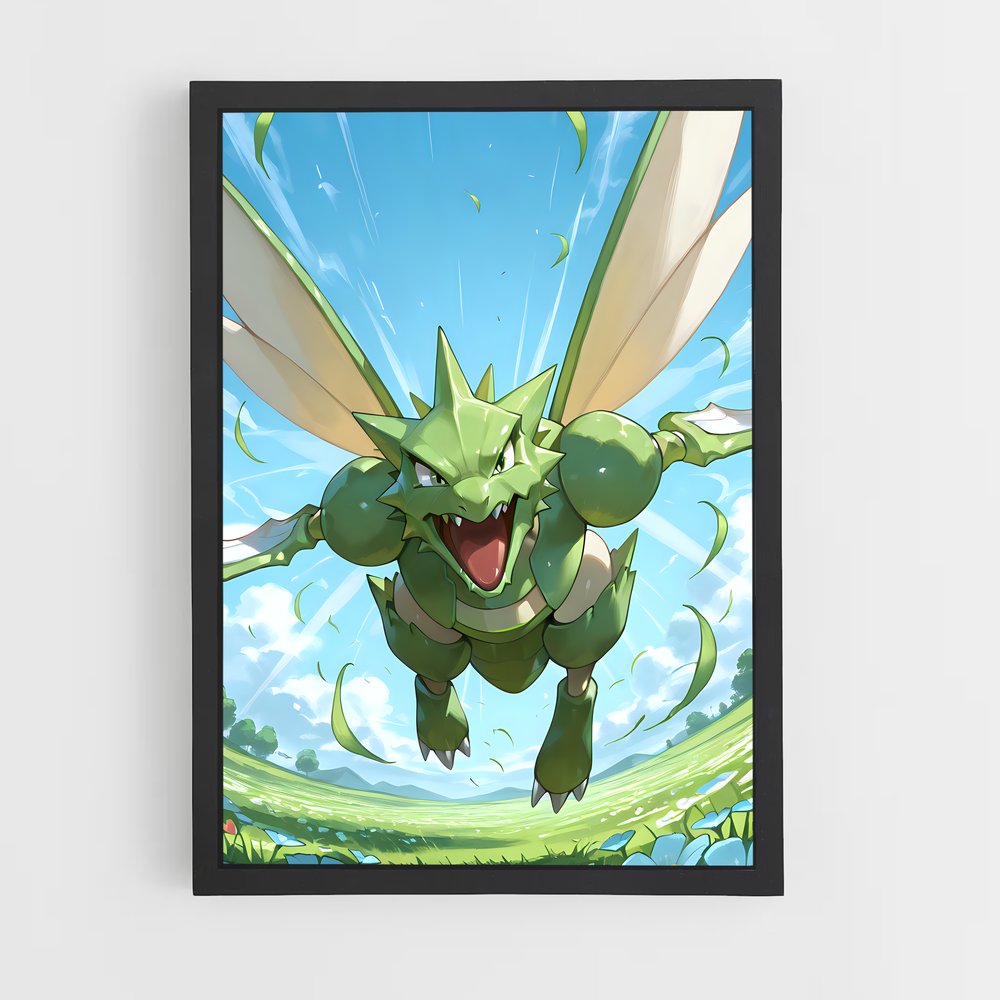 Poster Sourire de Scyther – affiche Pokemon (vue 2)