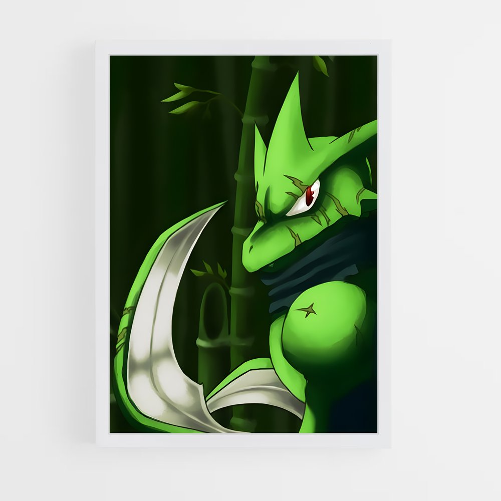 Poster Scyther le Héros Cartoon – affiche Pokemon (vue 3)