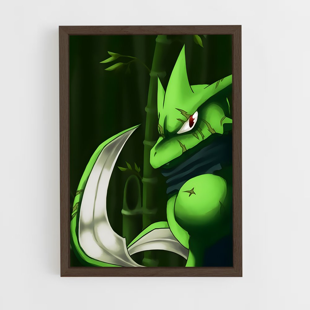 Poster Scyther le Héros Cartoon – affiche Pokemon (vue 5)