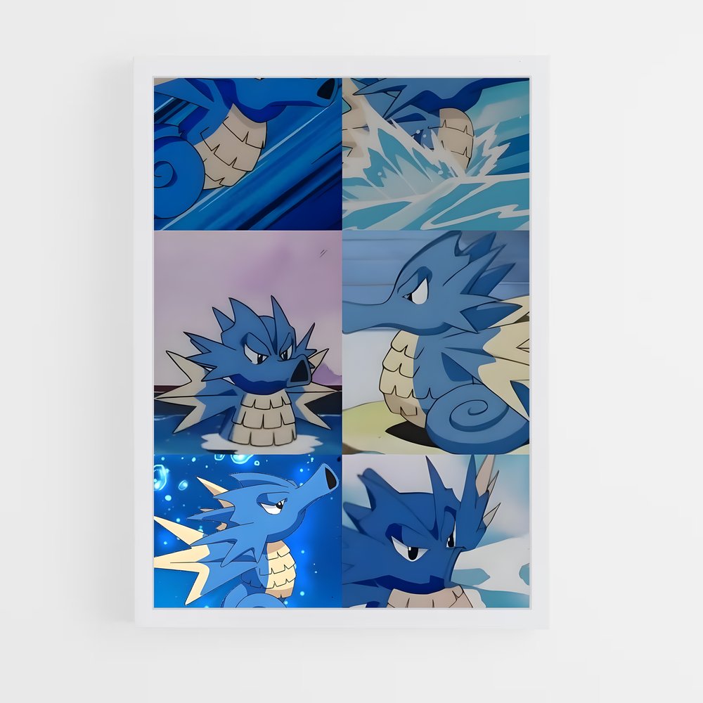 Poster Évolution Aqua – affiche Pokemon (vue 3)