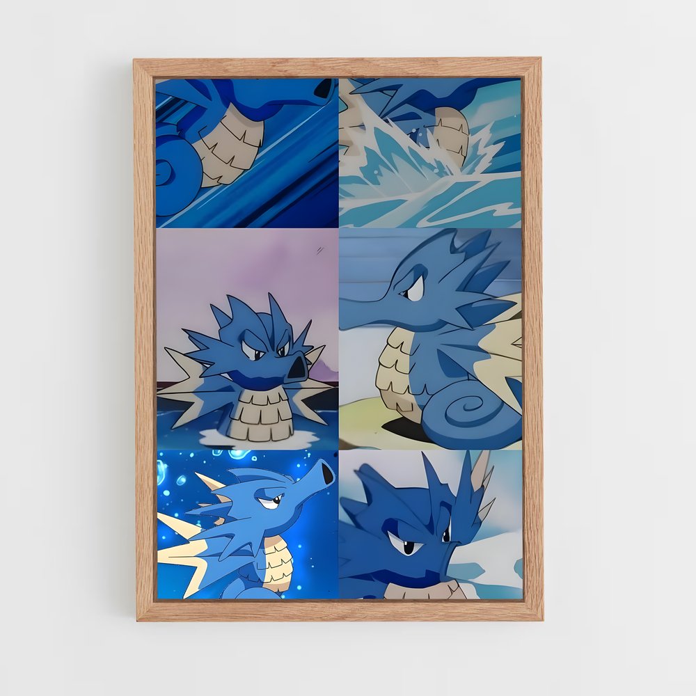 Poster Évolution Aqua – affiche Pokemon (vue 4)