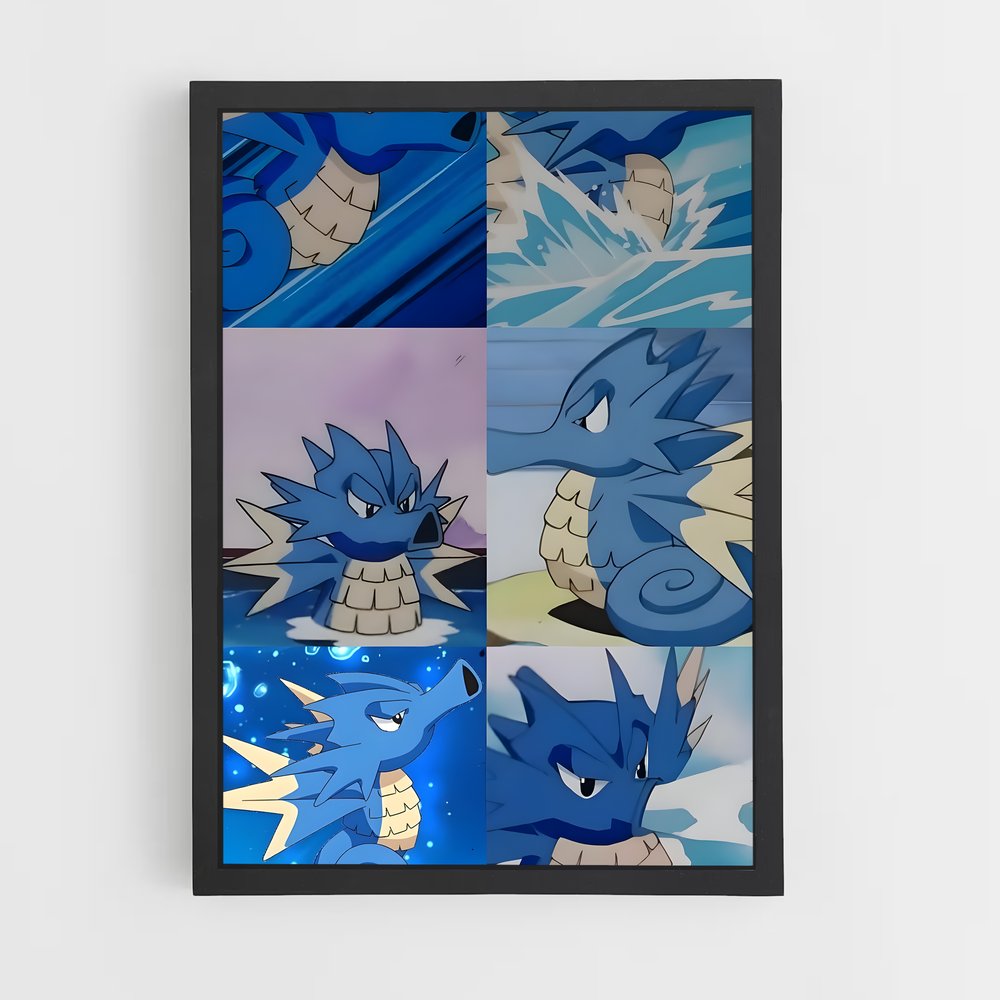 Poster Évolution Aqua – affiche Pokemon (vue 2)