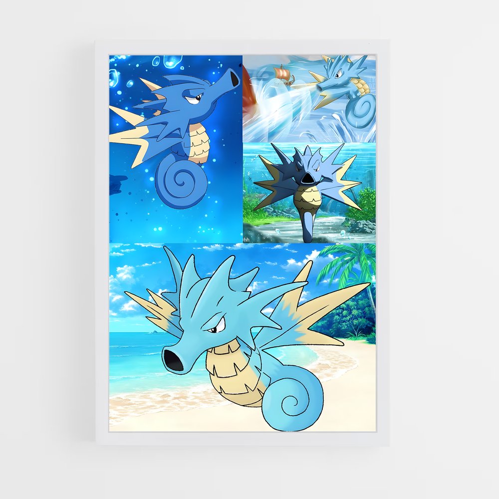 Poster Seadra Mystique – affiche Pokemon (vue 3)