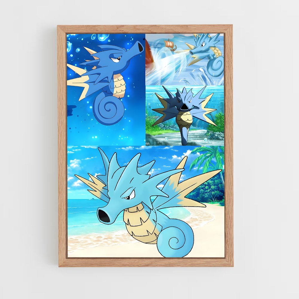 Poster Seadra Mystique – affiche Pokemon (vue 4)