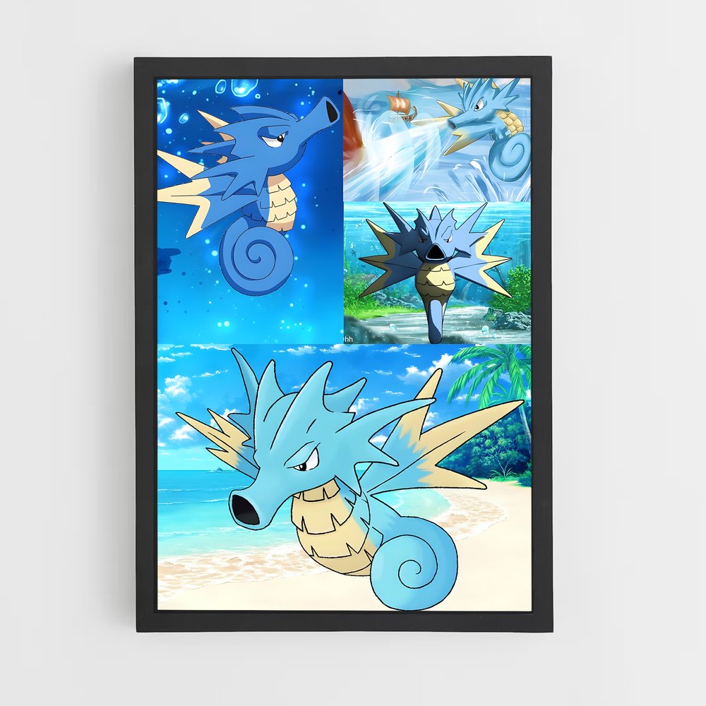 Poster Seadra Mystique – affiche Pokemon (vue 2)