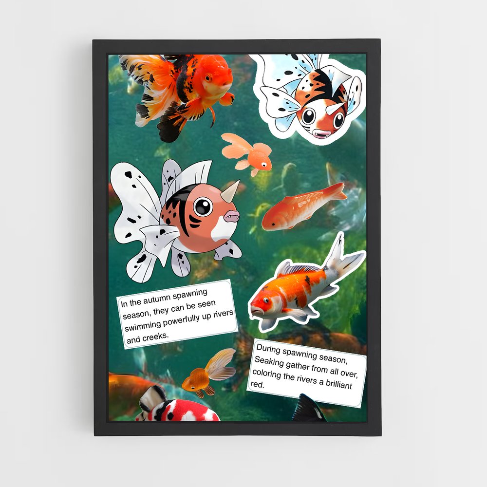 Poster La Symphonie Aquatique – affiche Pokemon (vue 2)