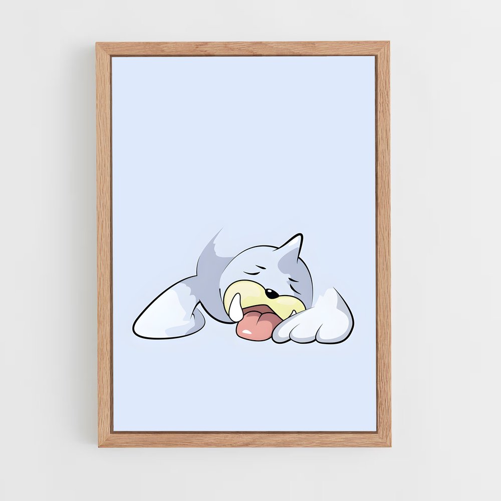 Poster Chat Paresseux – affiche Pokemon (vue 4)