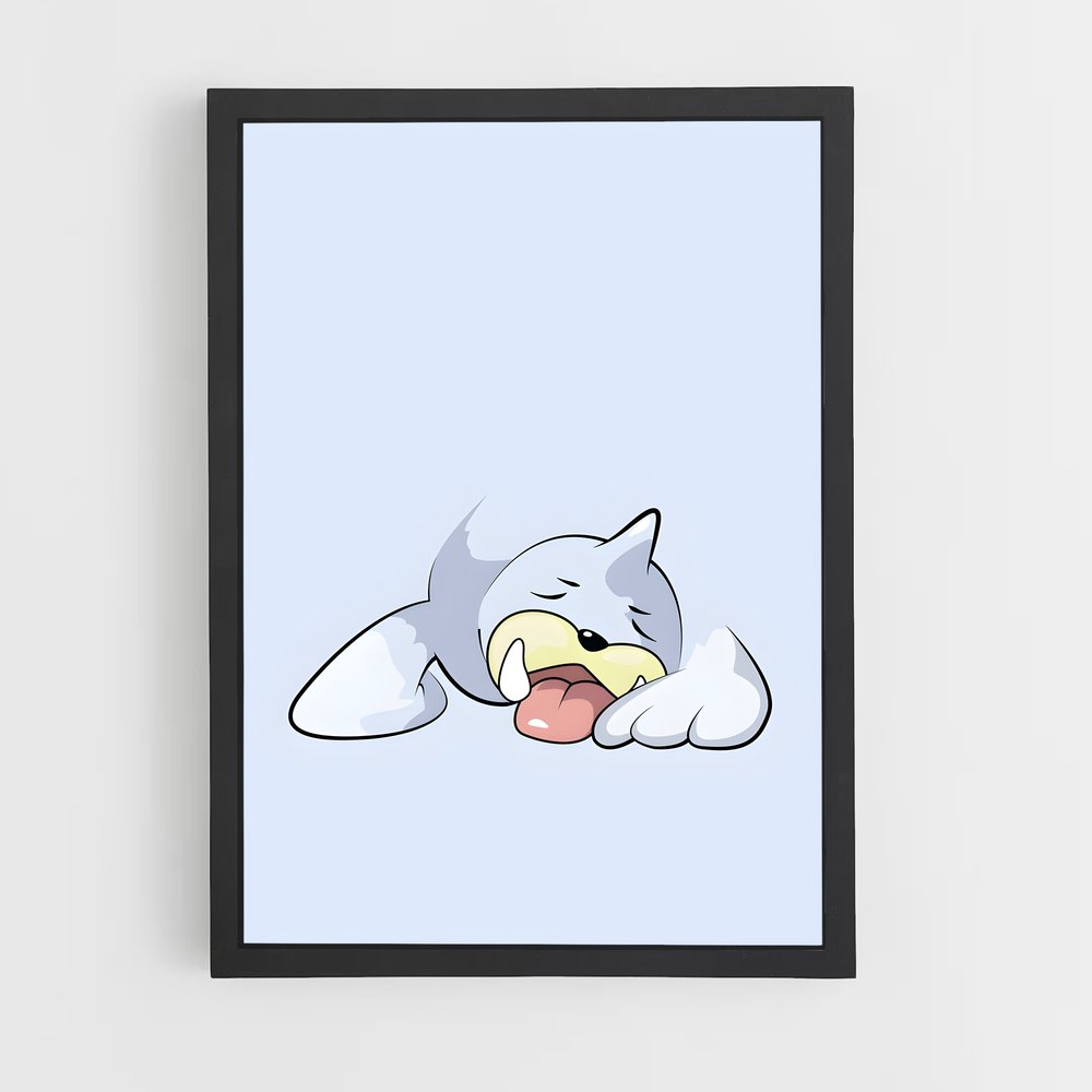 Poster Chat Paresseux – affiche Pokemon (vue 2)