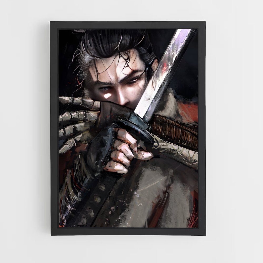 Poster L'Épée du Shinobi – affiche Sekiro (vue 2)