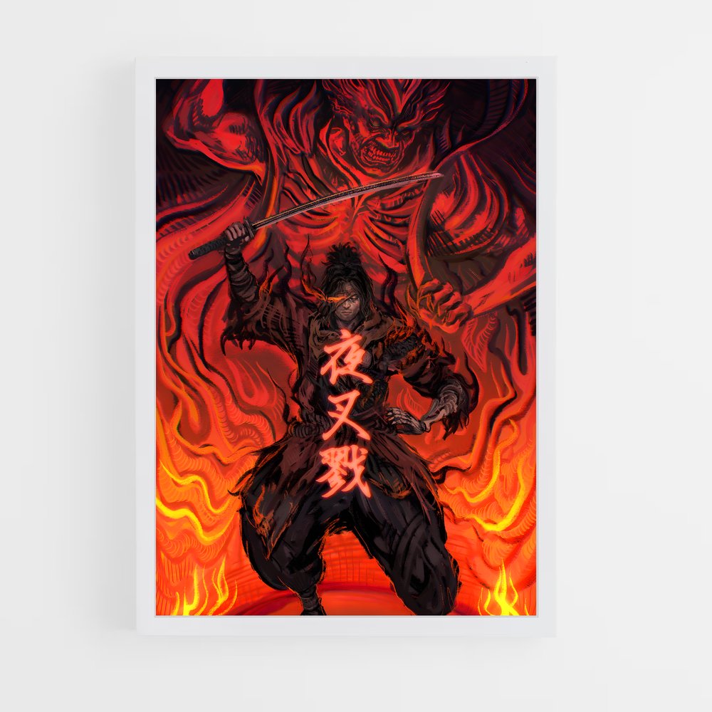Poster L'Épée Maudite – affiche Sekiro (vue 3)