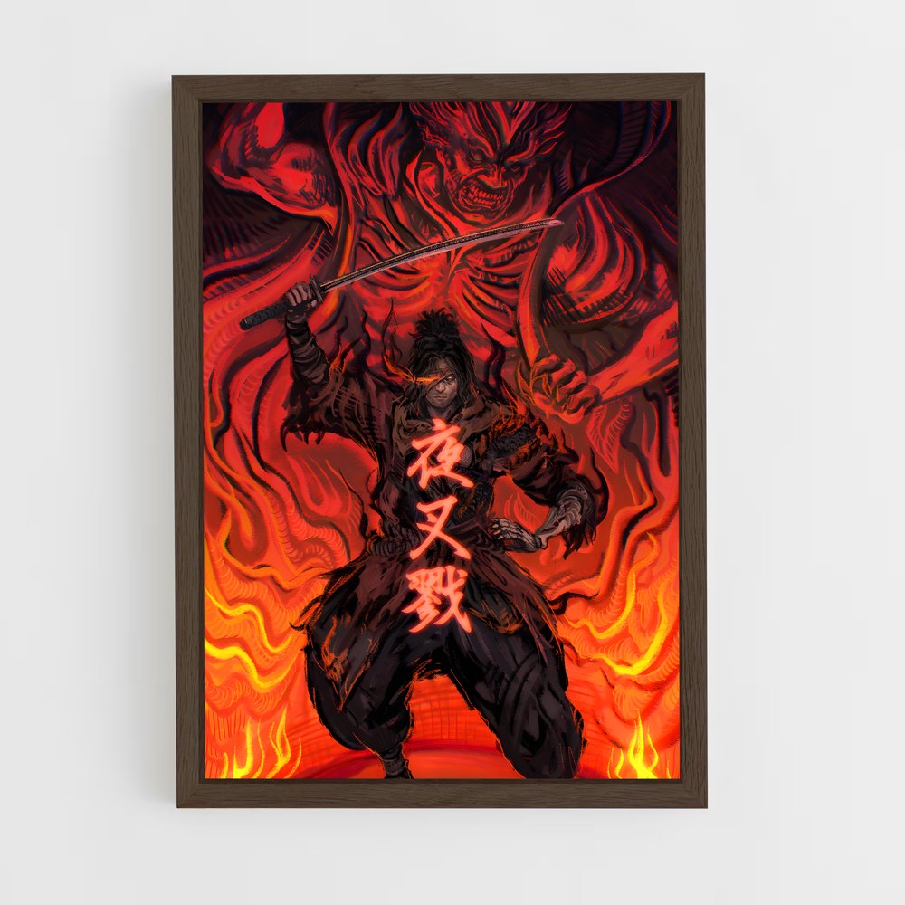 Poster L'Épée Maudite – affiche Sekiro (vue 5)