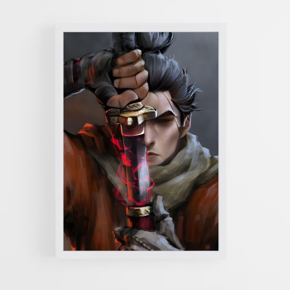 Poster Sekiro guerrier (vue 3)