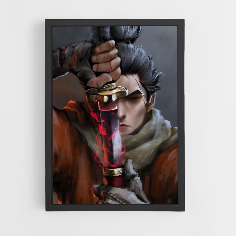 Poster Sekiro guerrier (vue 2)