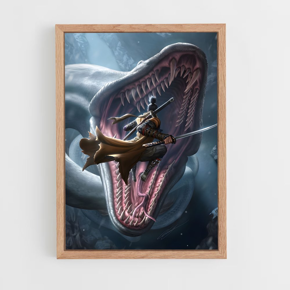 Poster Shark Samurai – affiche Sekiro (vue 4)