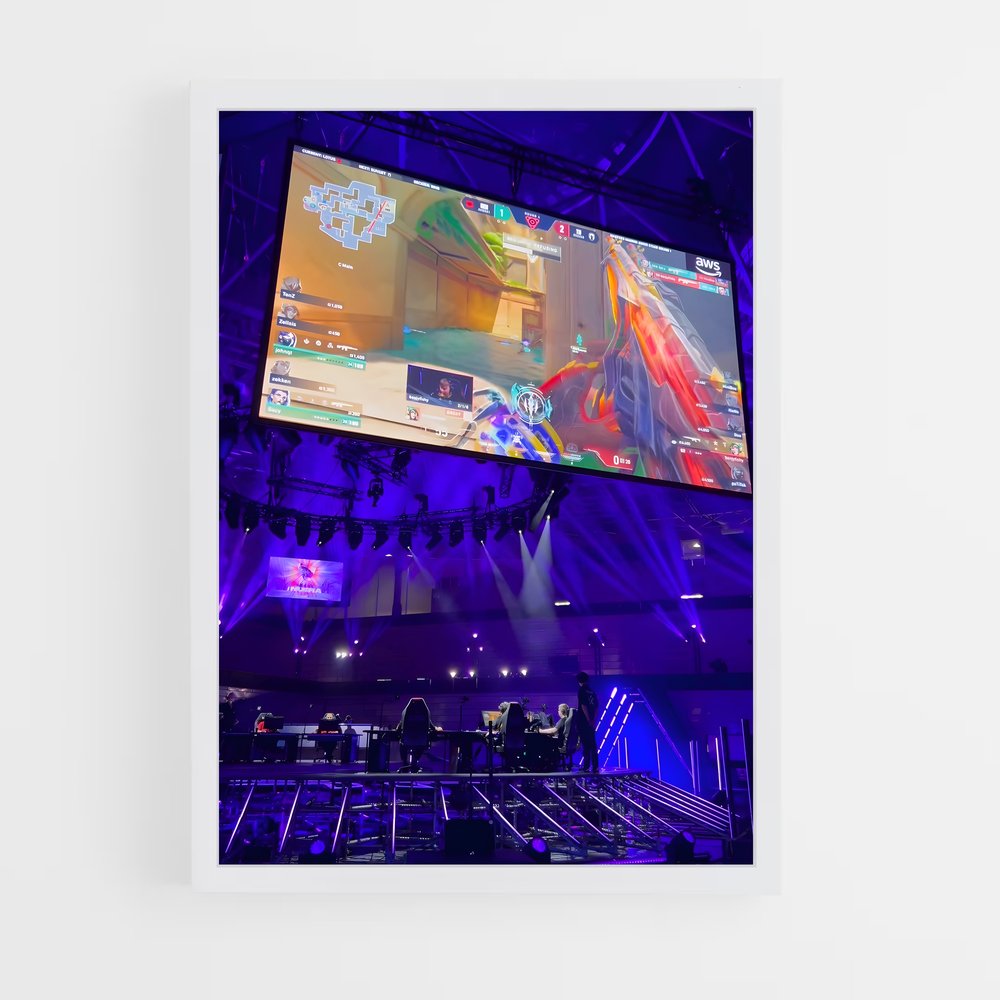 Poster High Score – affiche Esports (vue 3)