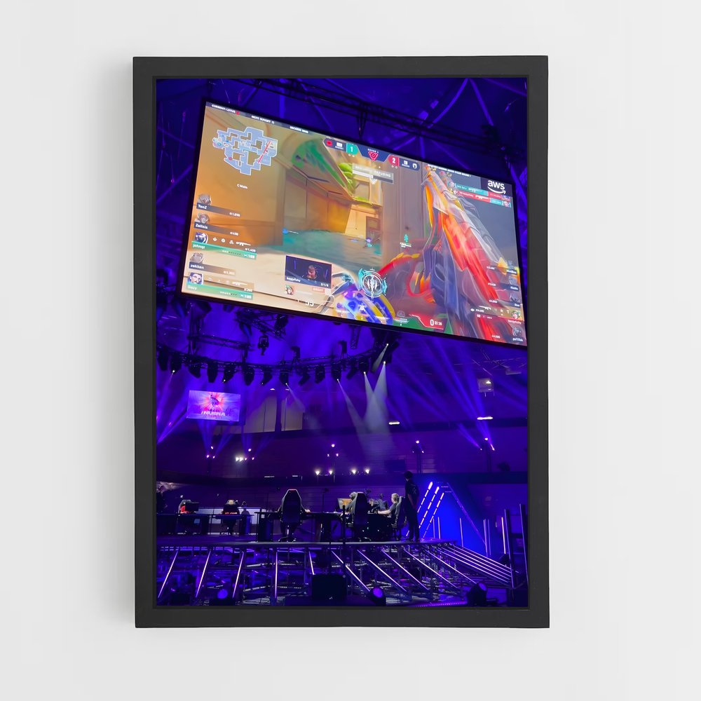 Poster High Score – affiche Esports (vue 2)