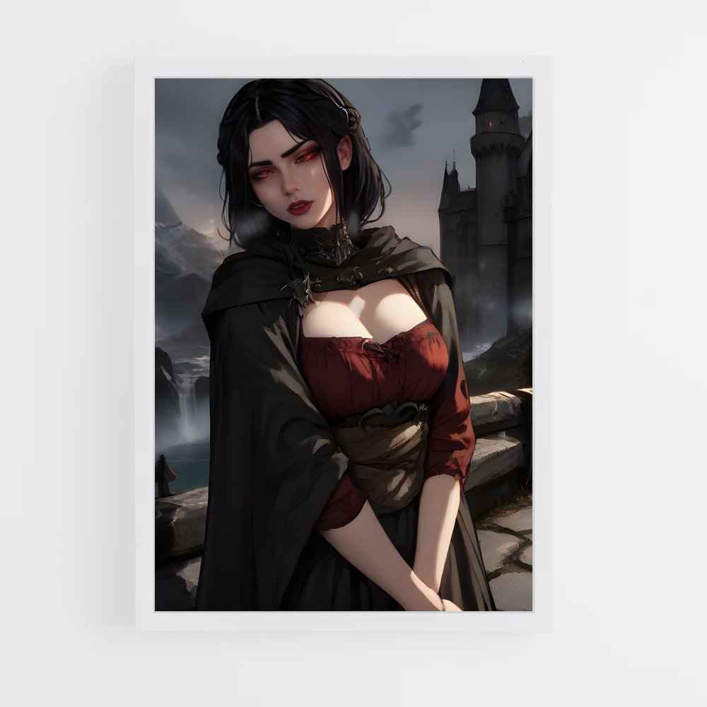 Poster La Dame Énigmatique – affiche Skyrim (vue 3)