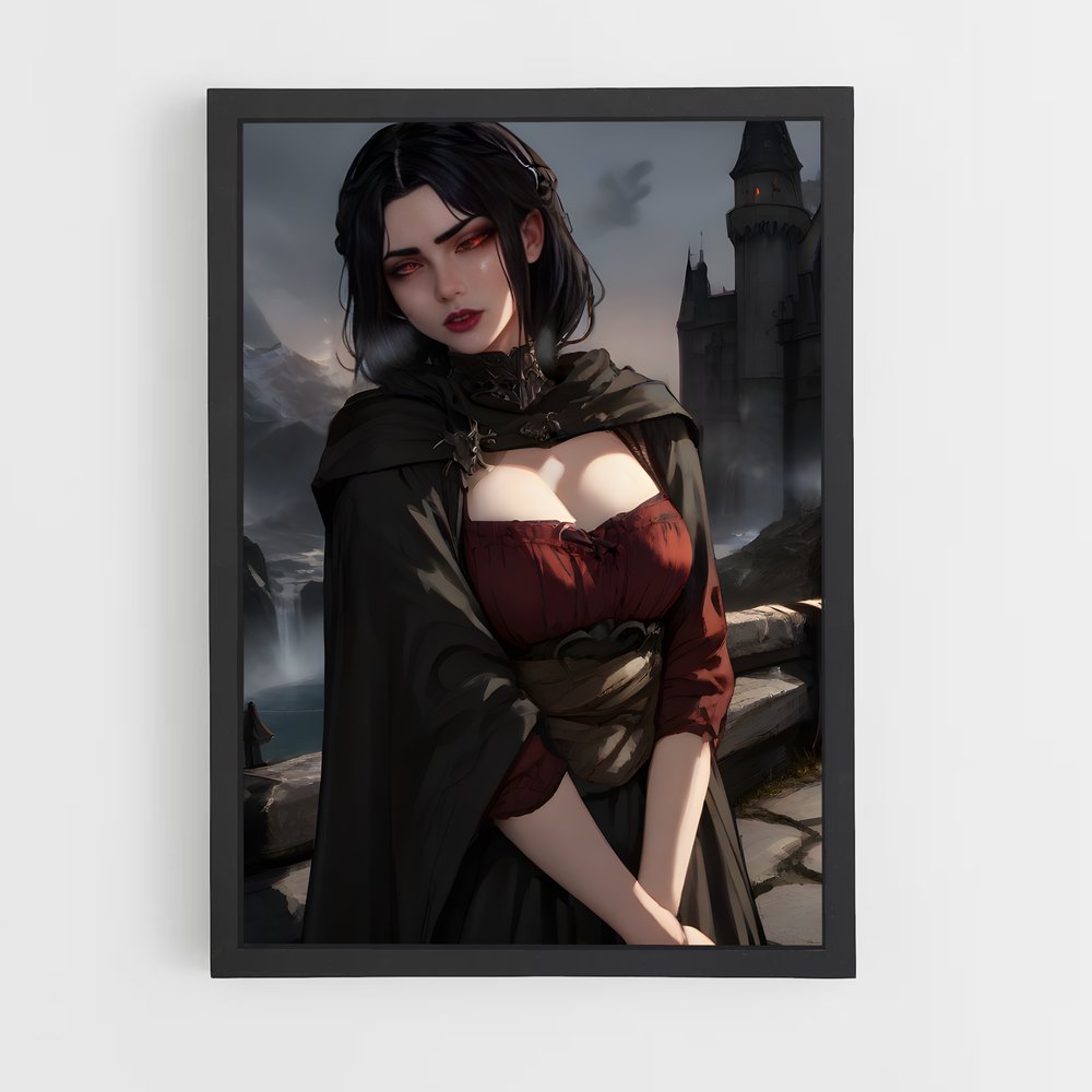 Poster La Dame Énigmatique – affiche Skyrim (vue 2)