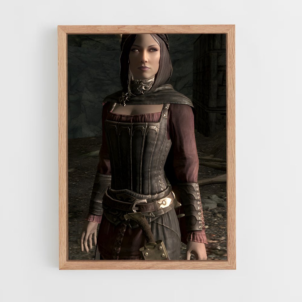 Poster La Gardienne des Rocher – affiche Skyrim (vue 4)