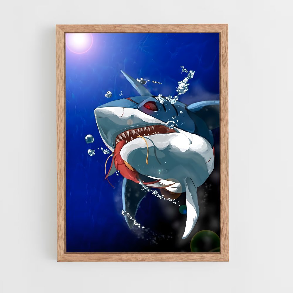 Poster Sourire de Requin – affiche Pokemon (vue 4)