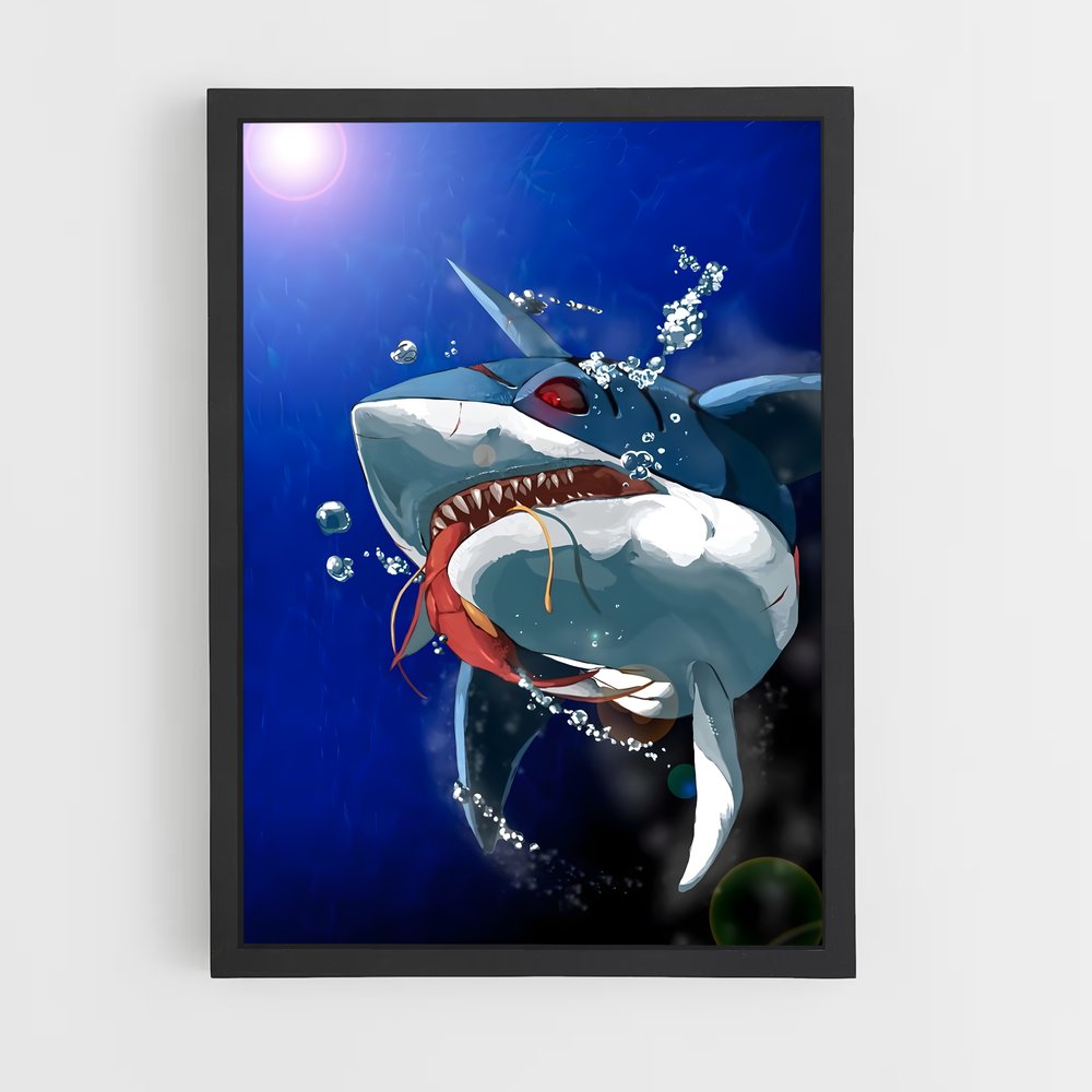 Poster Sourire de Requin – affiche Pokemon (vue 2)