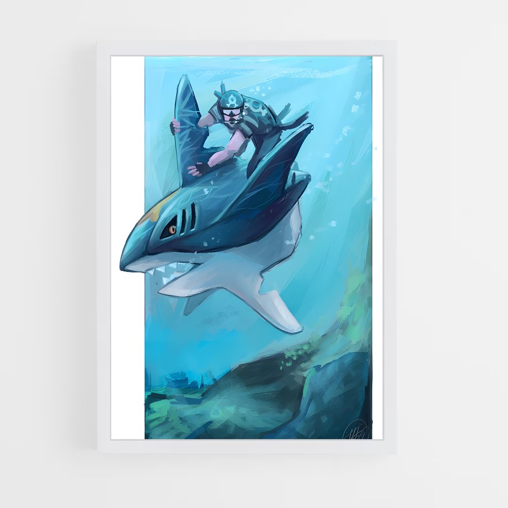 Poster Riding the Wave – affiche Pokemon (vue 3)