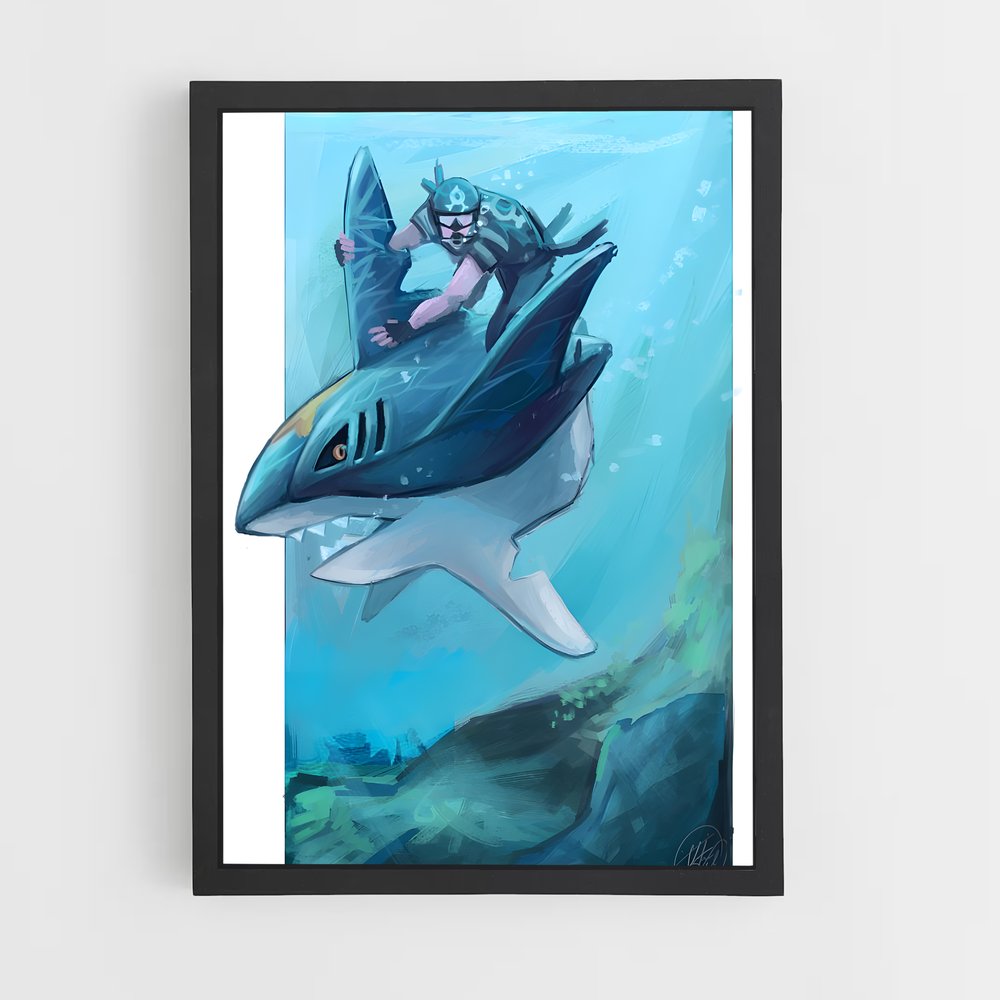 Poster Riding the Wave – affiche Pokemon (vue 2)