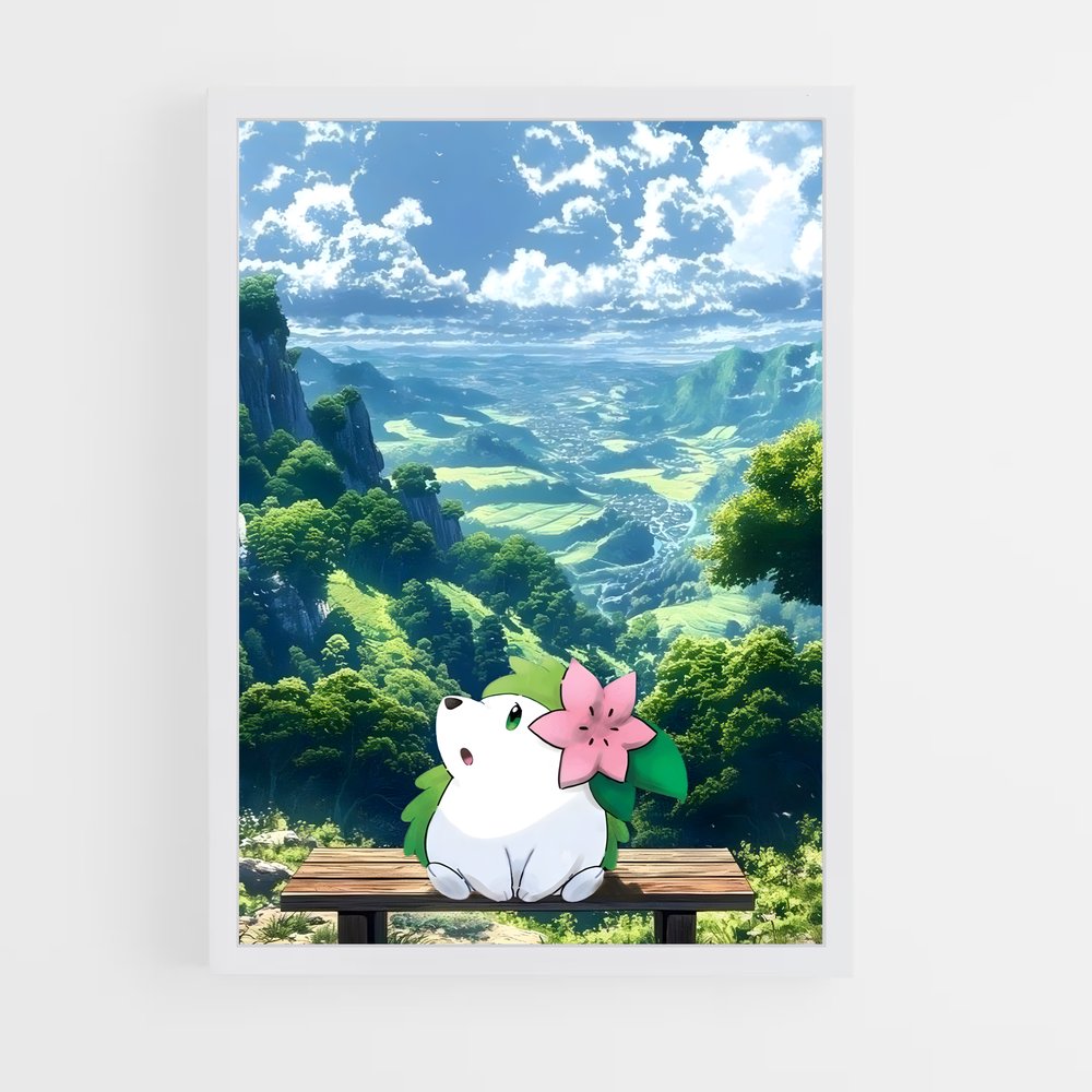 Poster Shaymin au Parc Secret – affiche Pokemon (vue 3)