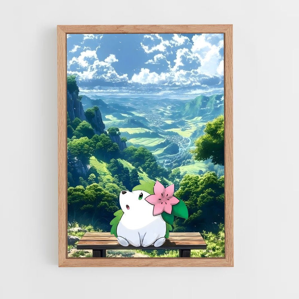 Poster Shaymin au Parc Secret – affiche Pokemon (vue 4)