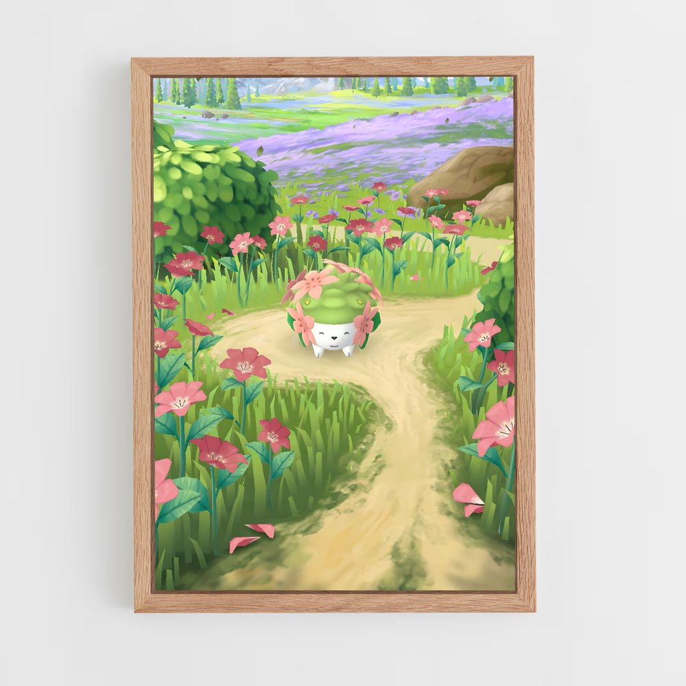 Poster Shaymin en Fleurs – affiche Pokemon (vue 4)