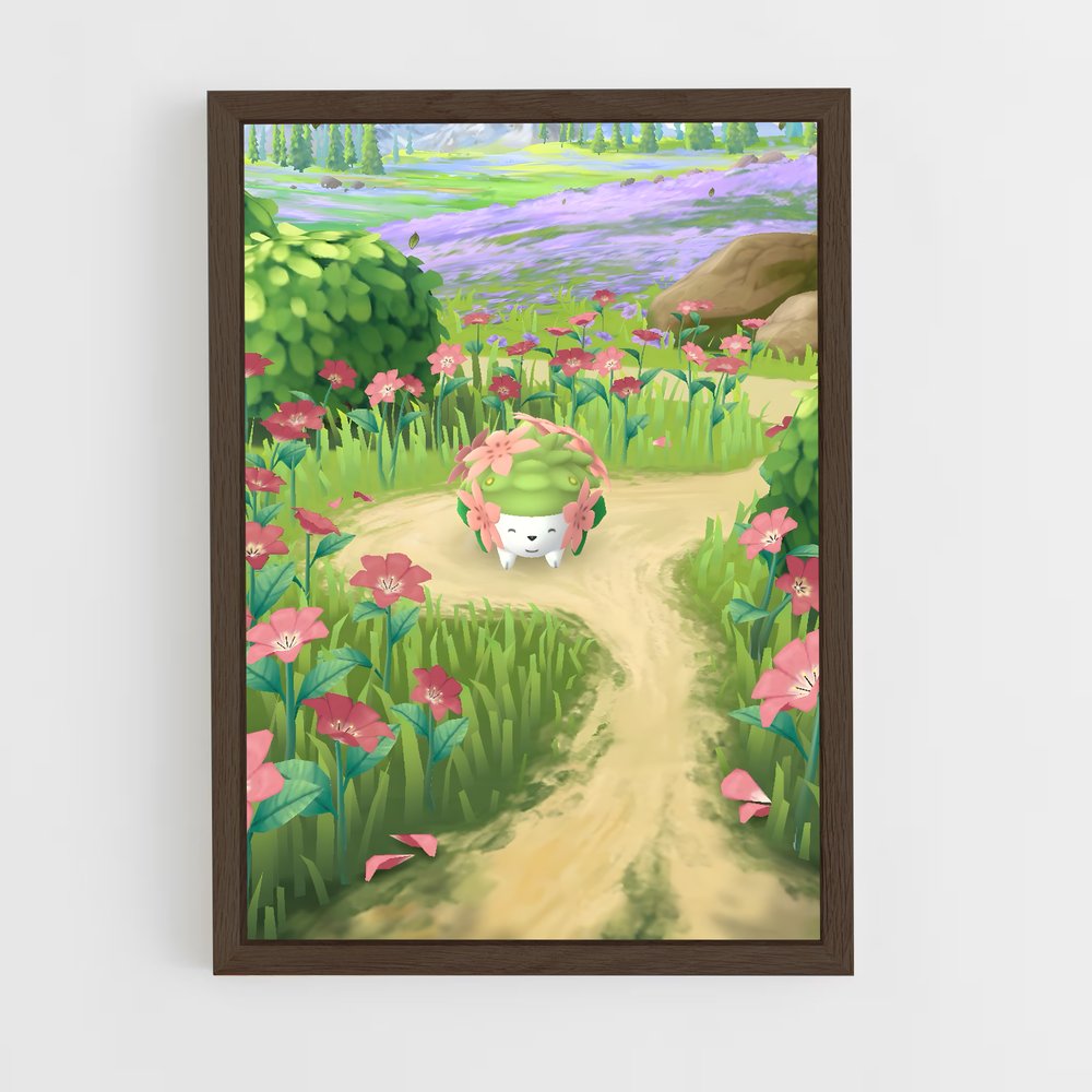 Poster Shaymin en Fleurs – affiche Pokemon (vue 5)