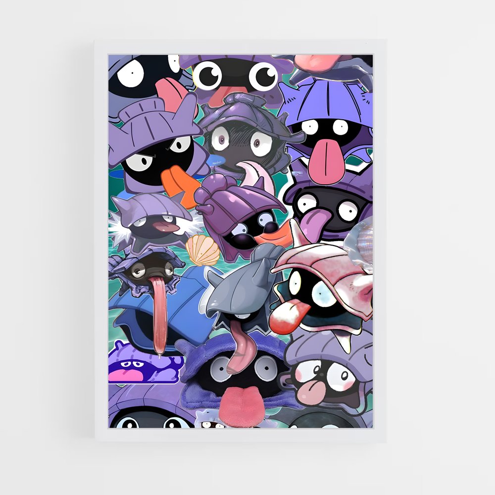 Poster Shellder univers – affiche Pokemon (vue 3)