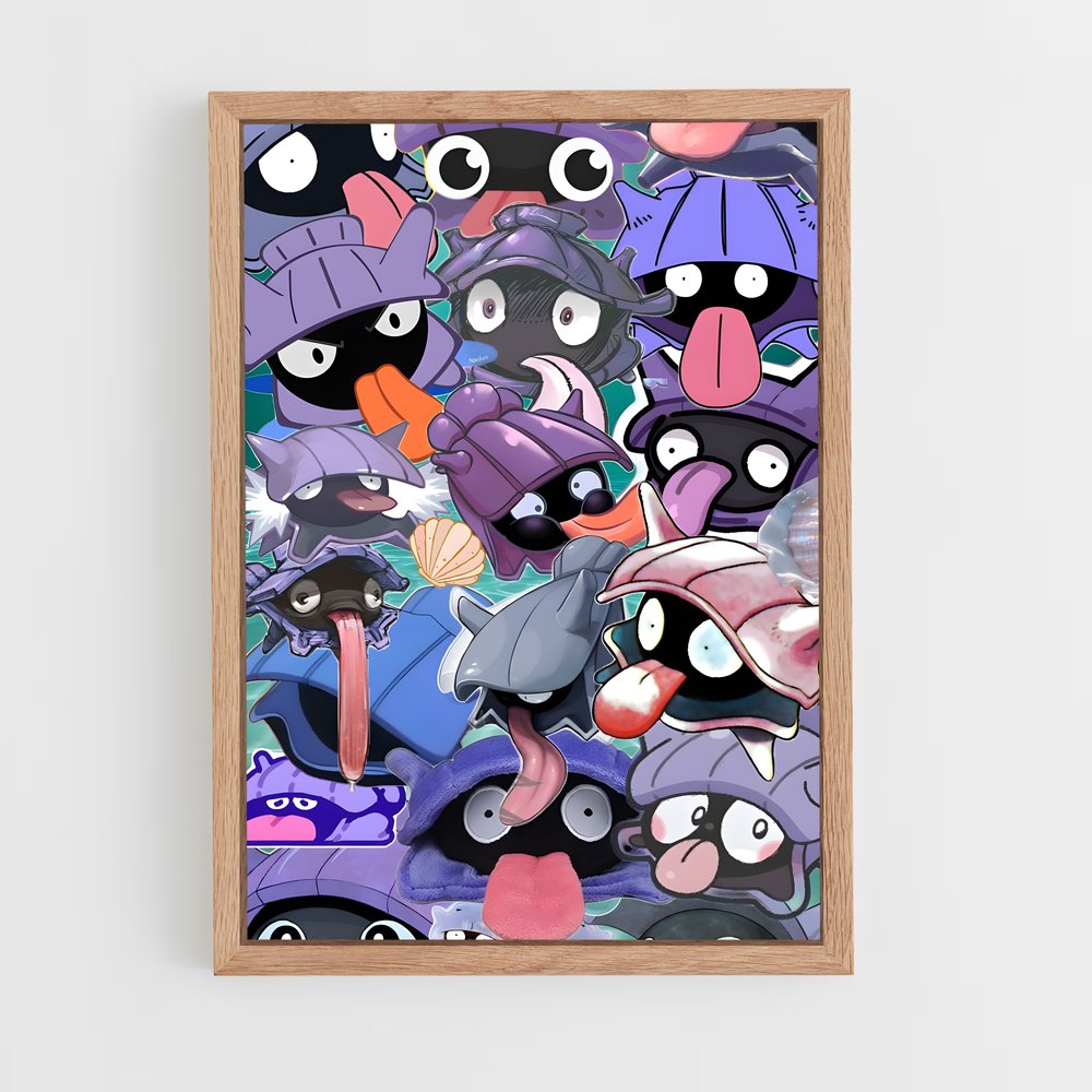 Poster Shellder univers – affiche Pokemon (vue 4)