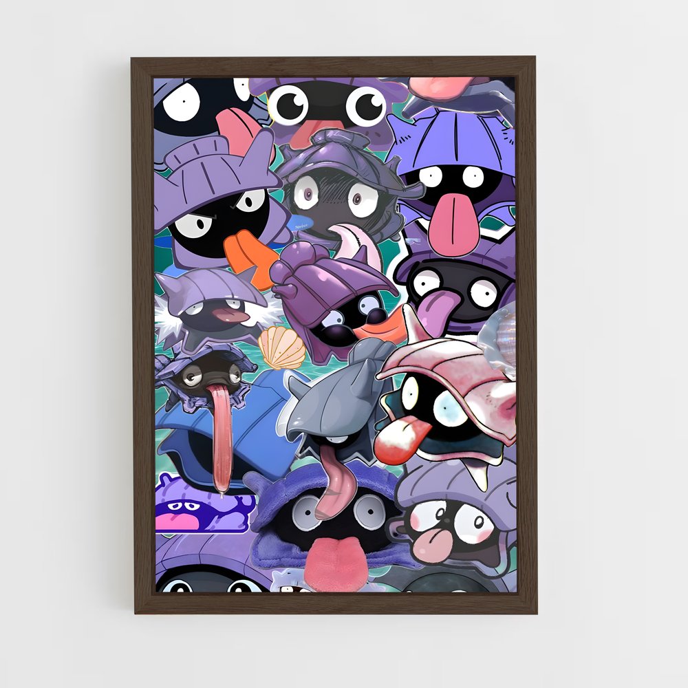 Poster Shellder univers – affiche Pokemon (vue 5)