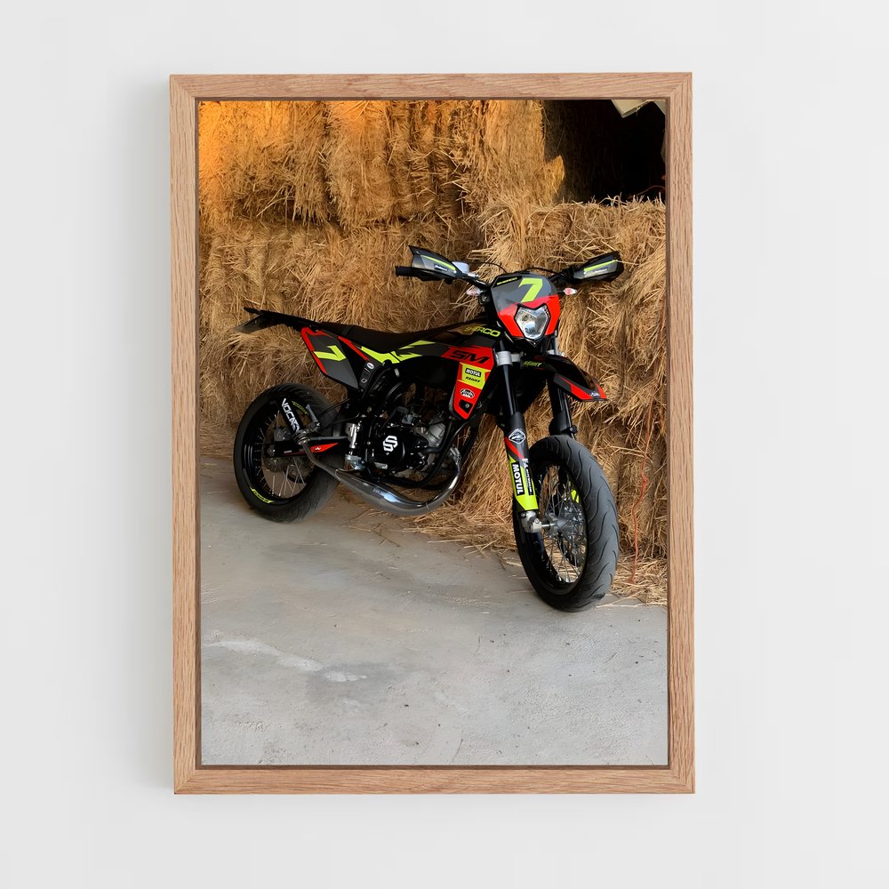 Poster Moto et Foin – affiche Sherco (vue 4)