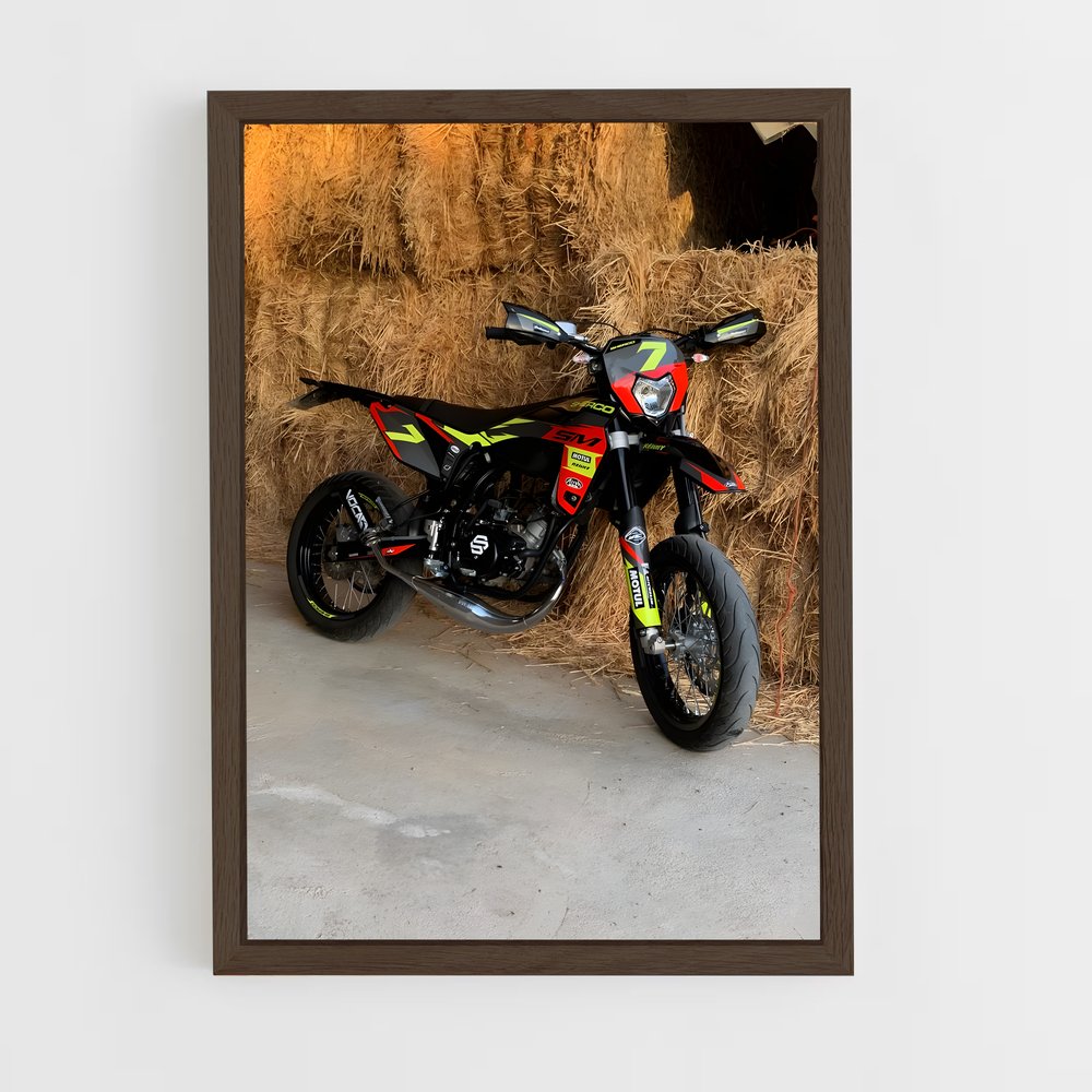 Poster Moto et Foin – affiche Sherco (vue 5)